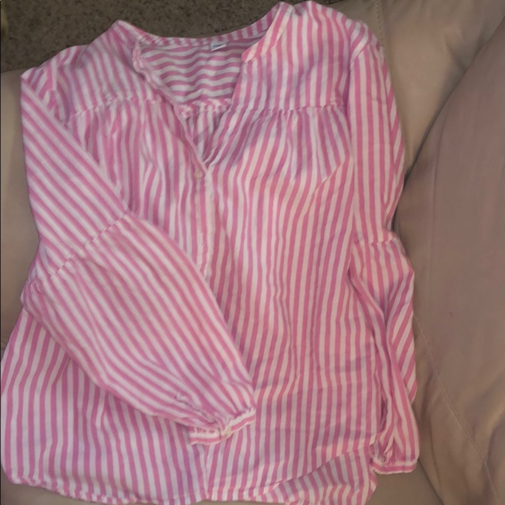 Stripped button up shirt